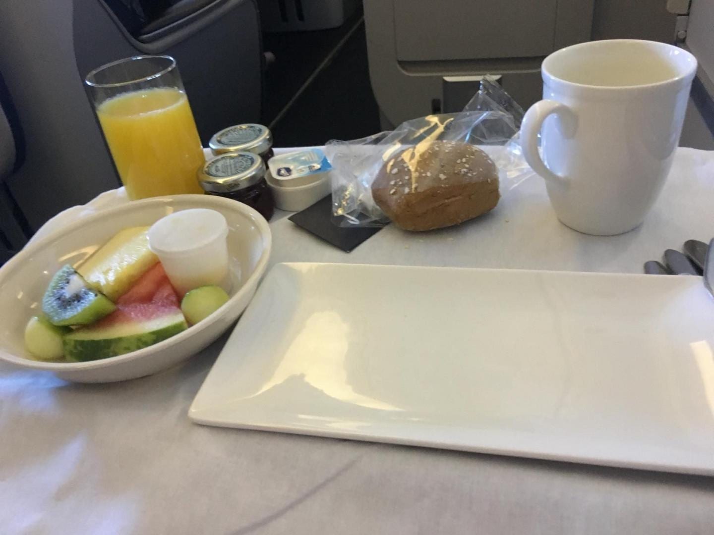 gluten free breakfast British Airways Club World