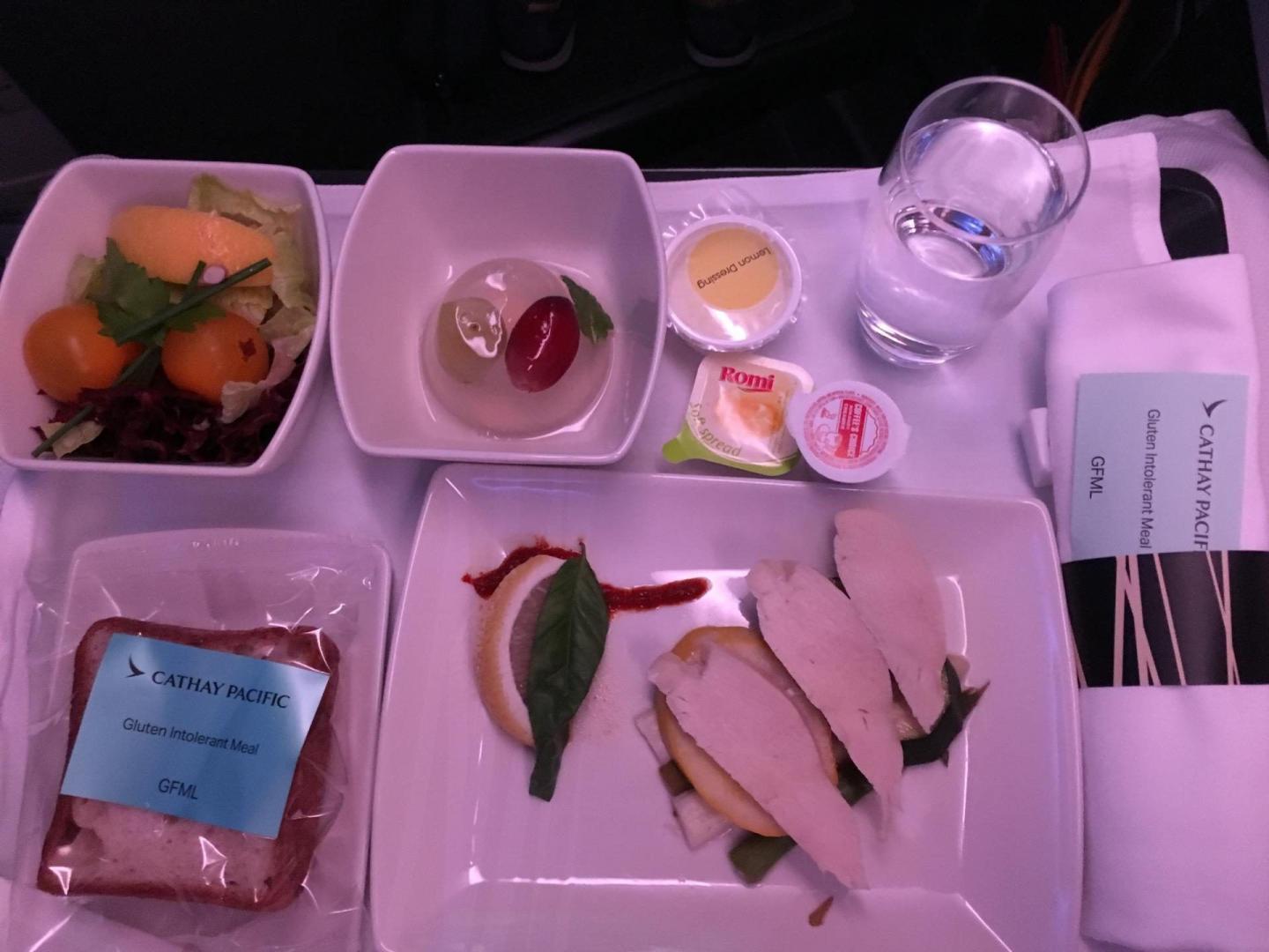 gluten free Cathay Pacific Business Class
