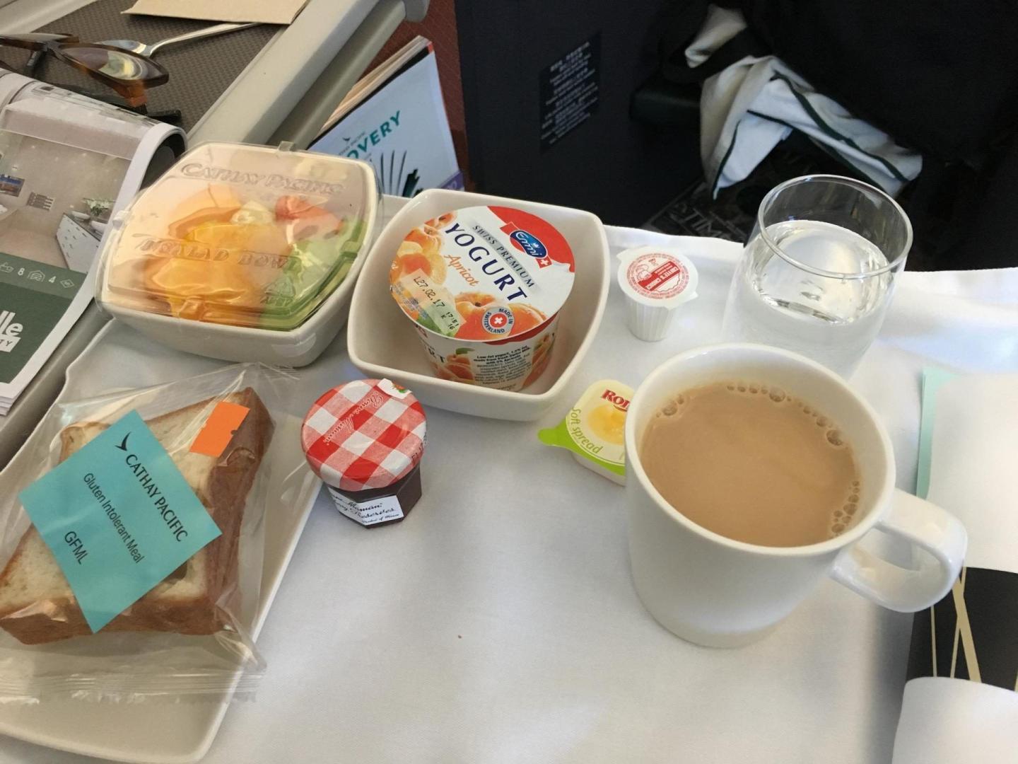 gluten free Cathay Pacific Business Class